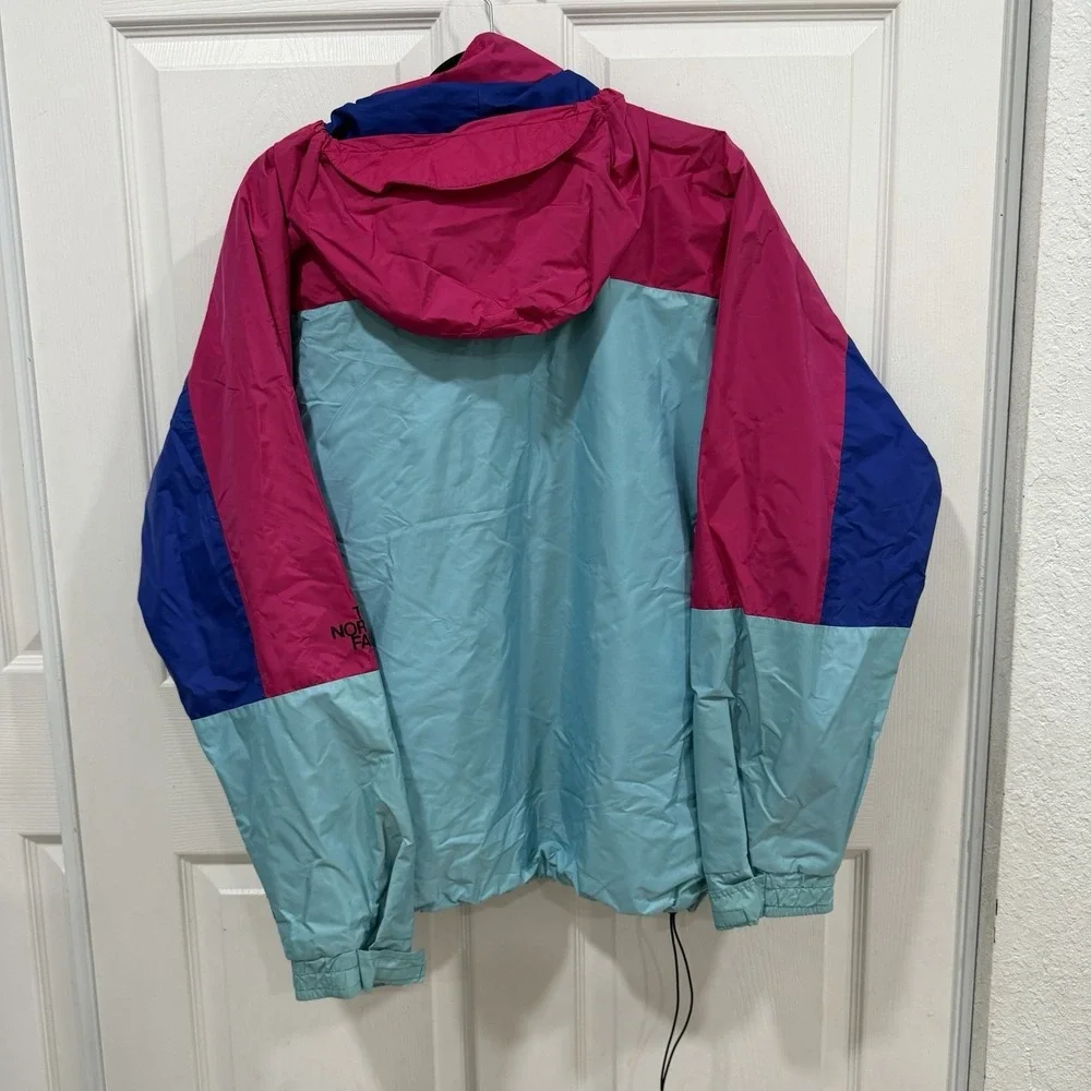 Vintage The North Face Goretex Neon Colorblock Windbreaker Jacket Mens Sz M Rare